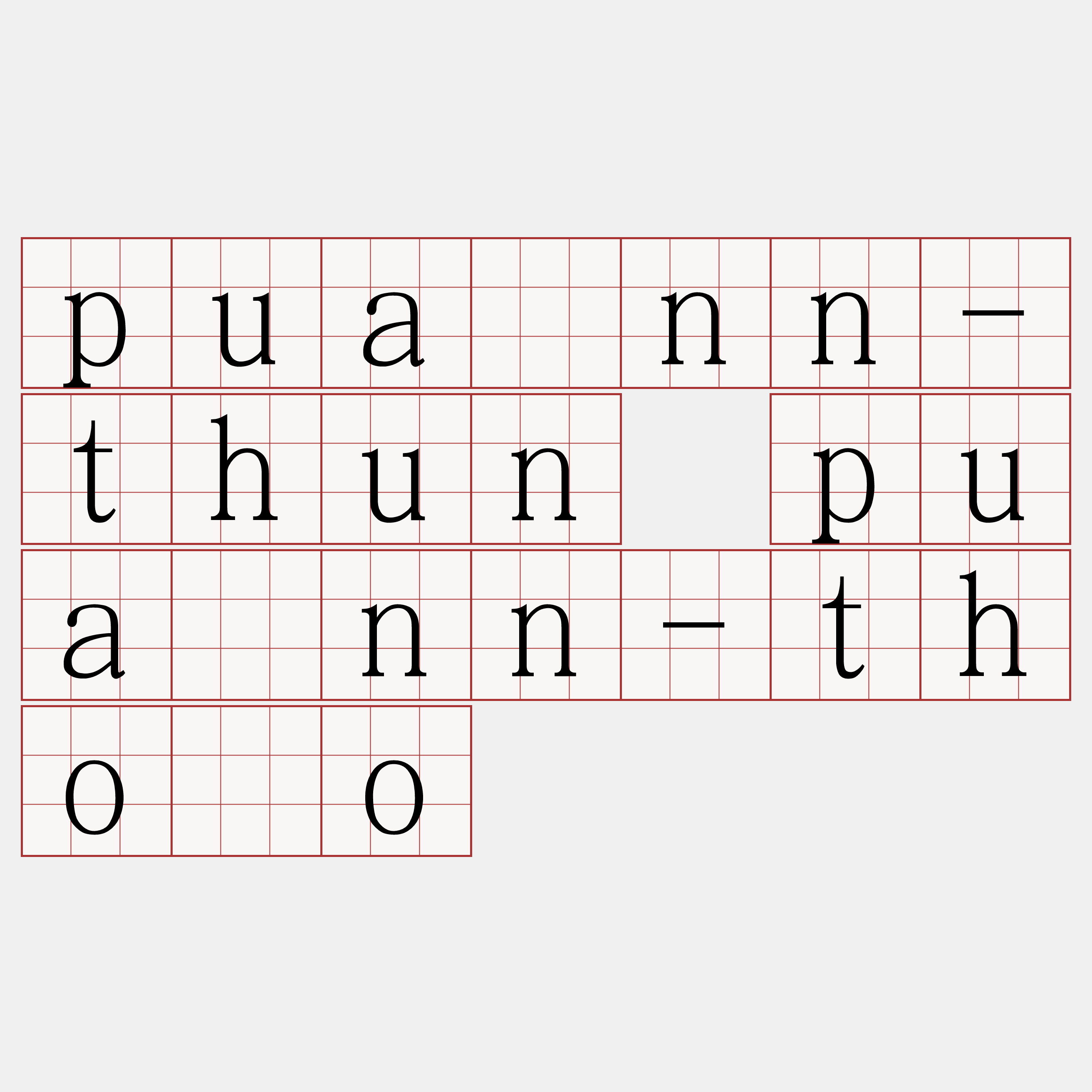 puànn-thun puànn-thòo